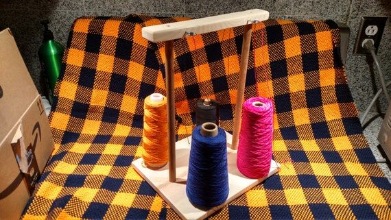 4 Cone Holder Guide Weaving Yarn Bobbin Loom ...