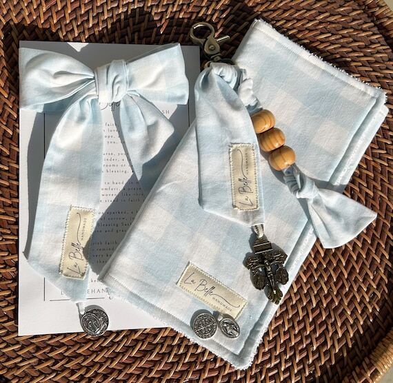 Catholic Baby Gift Set | Baby Blessing Sash, ...