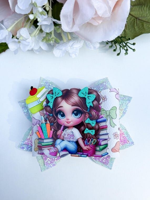 Back to school. School bows, handmade accesso...