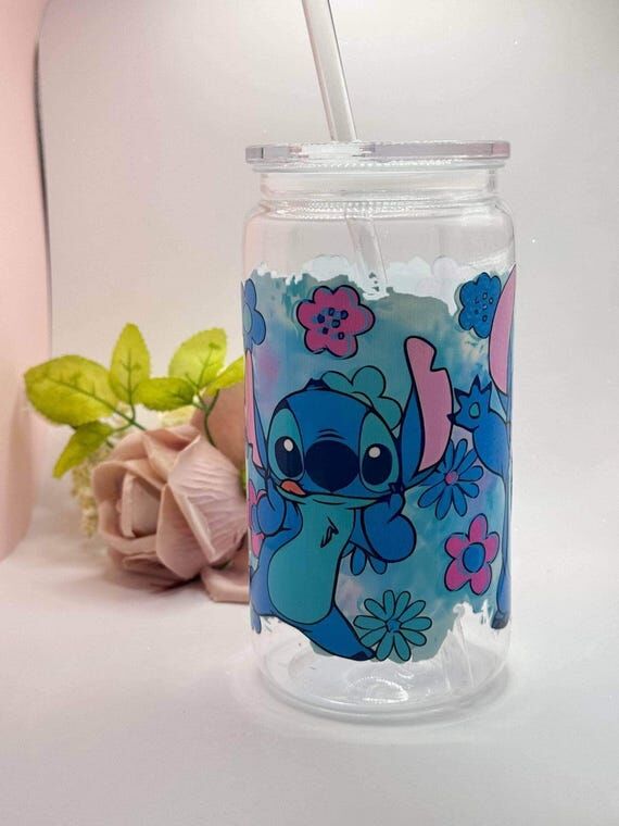Blue alien plastic cup, 16oz plastic cup, mi...