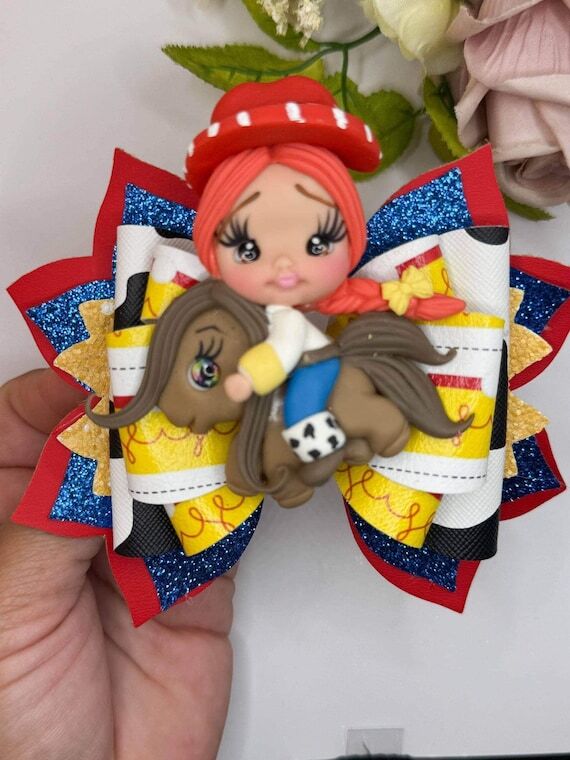 Cowgirl bow. Character bows, bows, Hair bow, ...