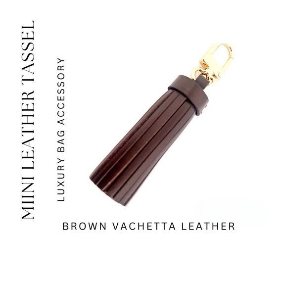 Tassel Mini, Genuine Leather, Vachetta Veg T...