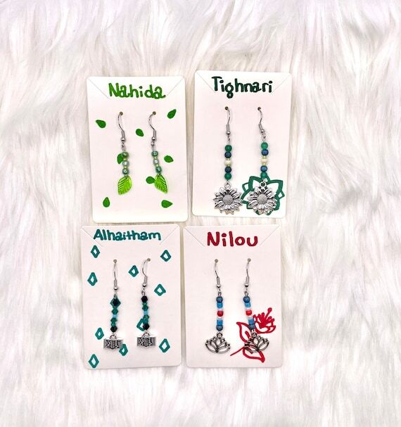 Genshin Impact Inspired Earrings (Sumeru)...