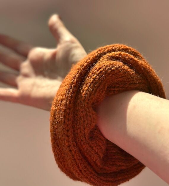 Oversized Knit Wool Scrunchie – Merino & Al...