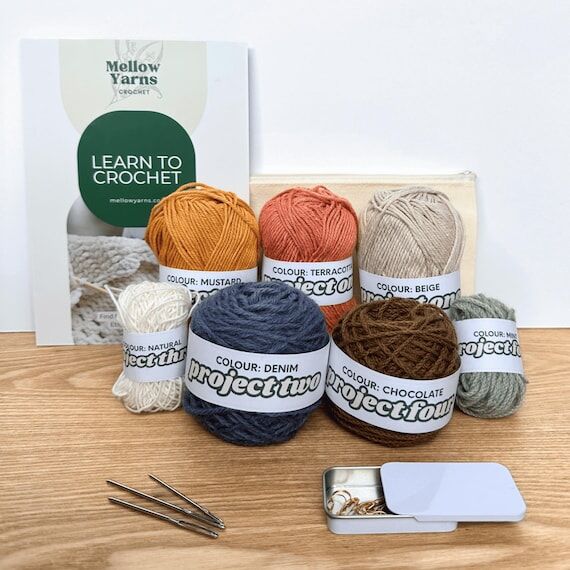 Learn to Crochet Kit: 4 Beginner Projects wit...