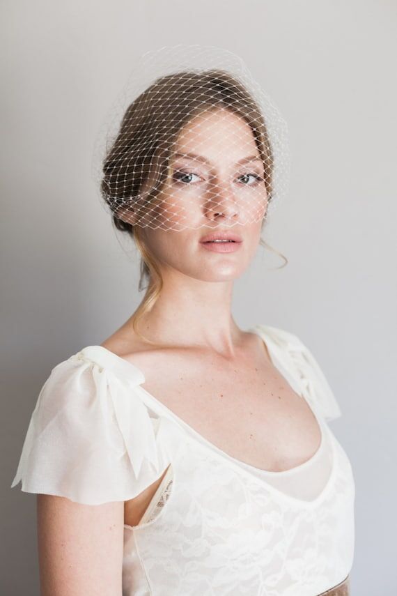12 in french netting bandeau style veil #1010...