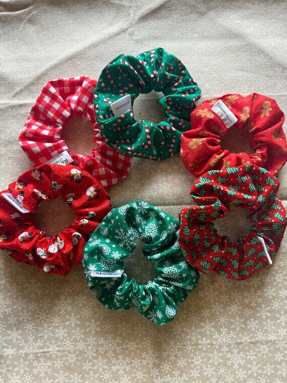 Christmas Scrunchies | Festive Holiday Hair A...