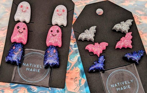 Handmade Bat Ghost Spooky Boo Halloween Post ...