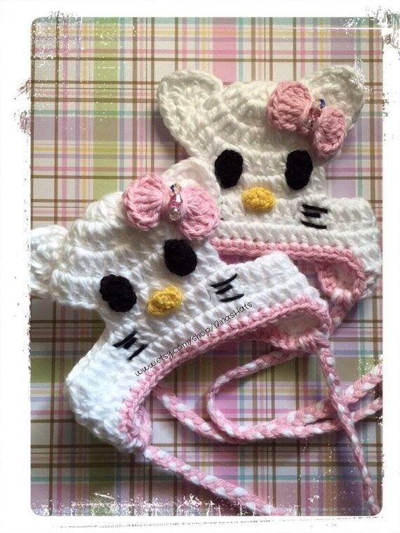 Miss Kitty Dog Hat - Crochet...