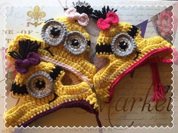 Minions Inspired Dog Hat / Character Hats for...
