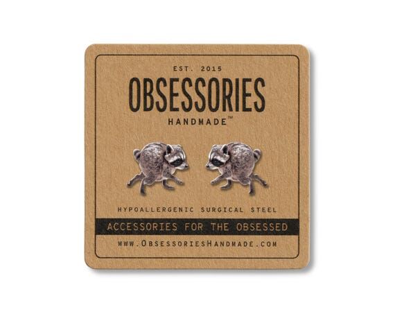 Jimothy Earrings Jimothy Raccoon Earrings Rac...