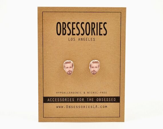 Ryan Gosling Stud Earrings Post Jewelry Acces...