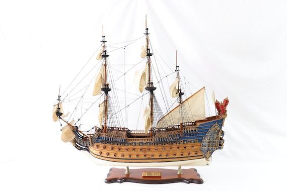 Soleil Royal Ship Model, Wooden Ship Model, H...