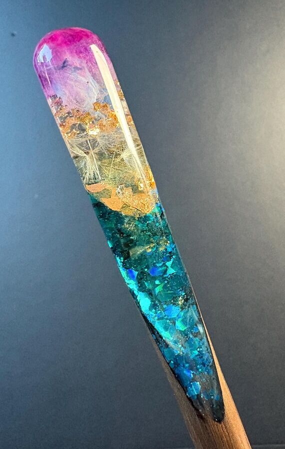 Hair Stick - Wind and Waves - Handmade Wood ...