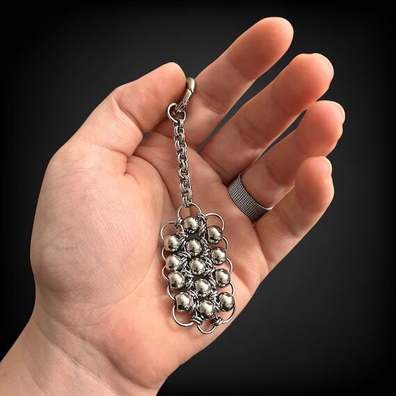 Handmade Fidget Keychain - Quiet Fidget - Sta...