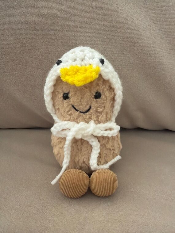 Handmade accessory for Jellycat Peanut: ducky...
