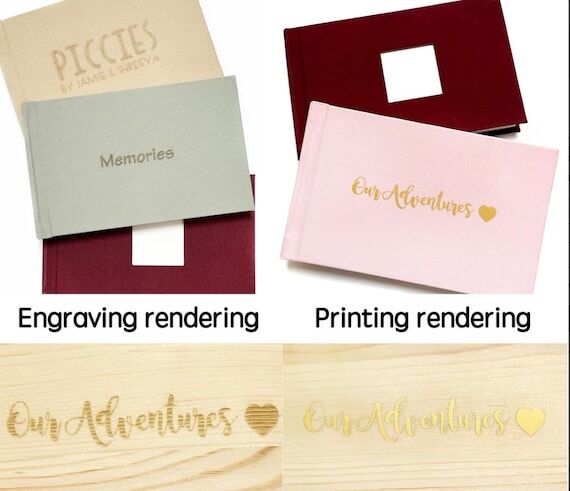Extra cost-Engraving effect change to printin...