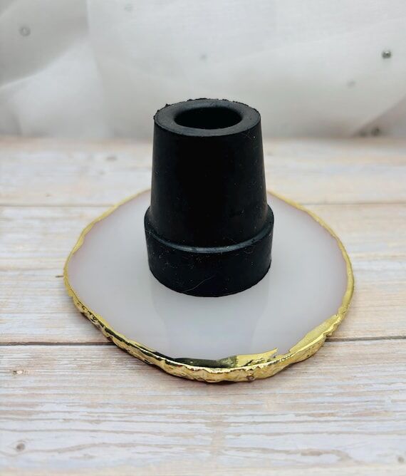 Walking Stick Black Rubber Ferrule: Anti-Slip...