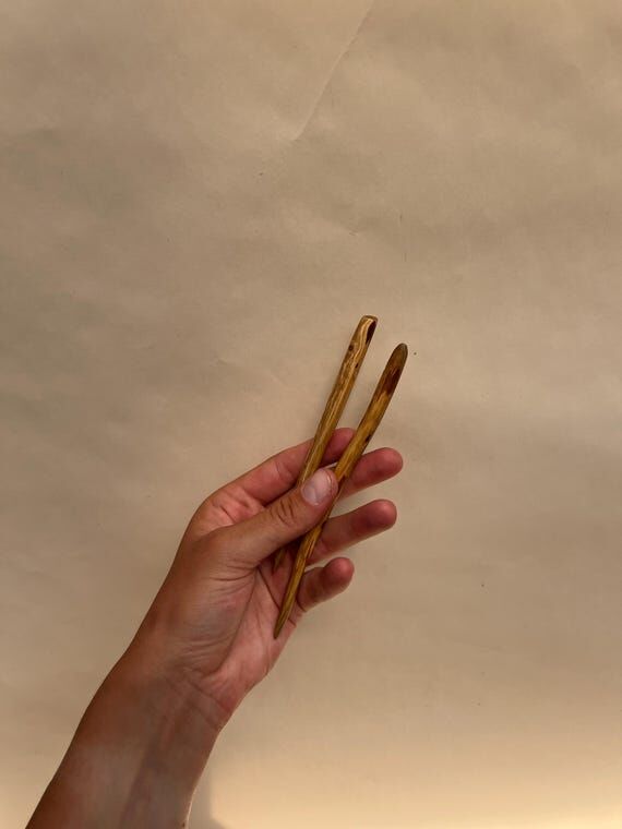 The OG handmade wooden hairstick SET...