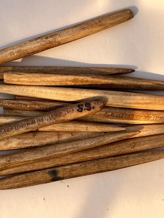 Handmade Wooden Hairstick with custom Initial...