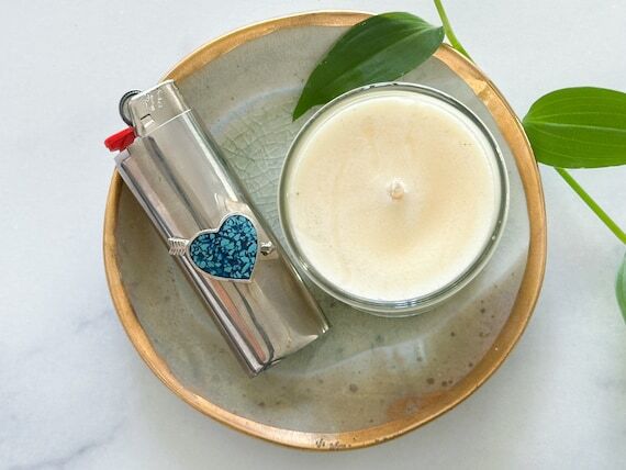 Lovestruck Lighter Cover - Vintage Heart and ...