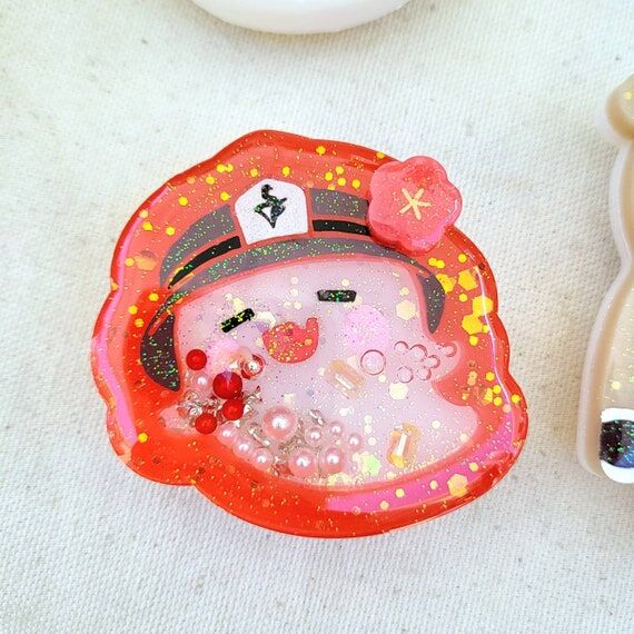 Kawaii Handmade GI Resin Shaker Keychain Char...