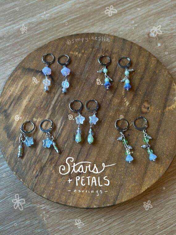 Stars + Petals Handmade Earrings Collection |...