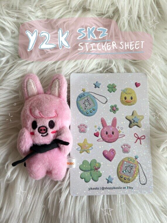 Y2K Fan-made SKZ Sticker Sheet || Holographic...