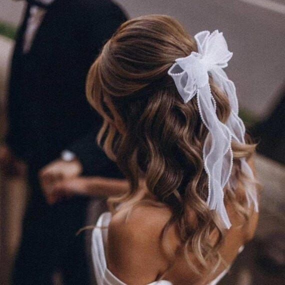 Romantic Handmade Wedding Bow - Elegant Brida...