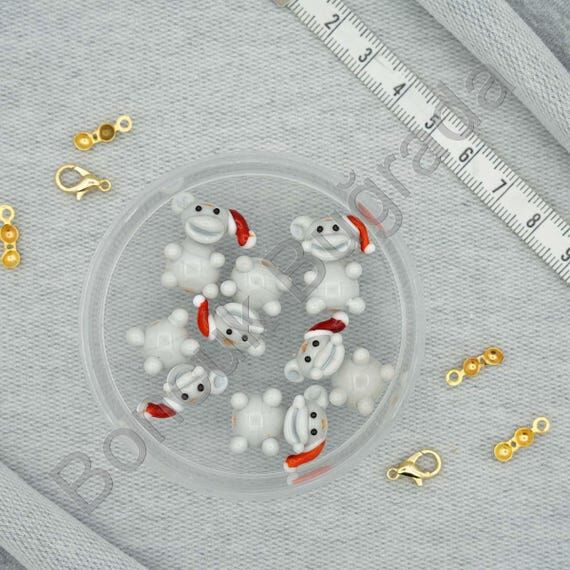 Murano Glass Bead: Hippopotamus Shape, Large ...
