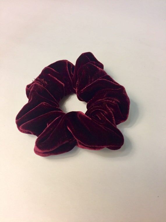 Handmade Velvet Scrunchie. Hair accessories. ...