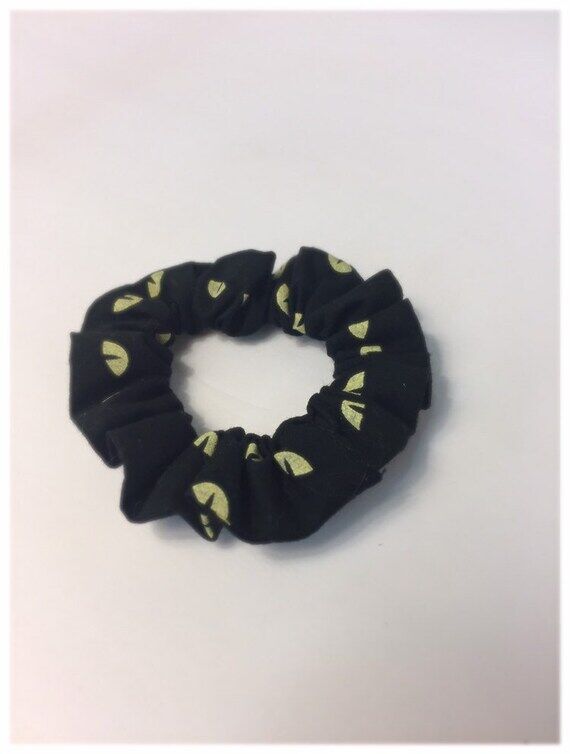 I got my eye on you. Spooky eyes scrunchie. H...