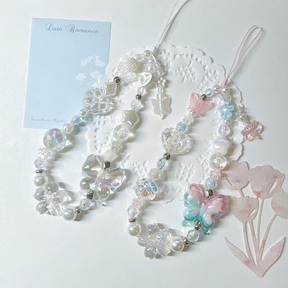 Cute Butterfly Phone Charms/ Phone Case Lanya...