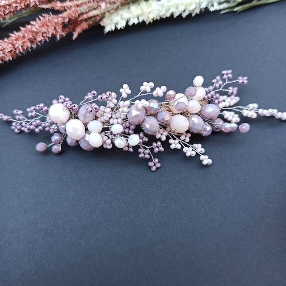 Wedding hair pieces, Girls crystal hair clip,...