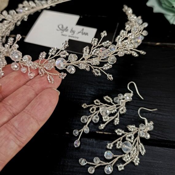 Wedding crystal hair accessories, Bridal crys...