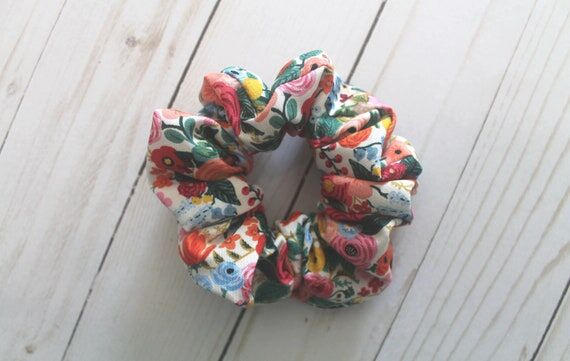 Floral Scrunchie: Rifle Paper Co. Hair Tie...