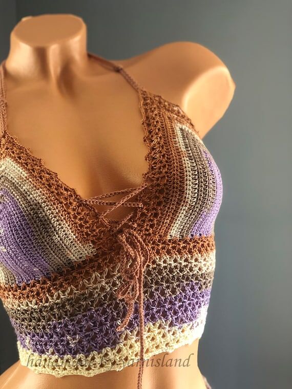 Crochet Bra, Festival Crop Top, Festival Bral...