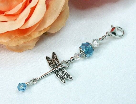 Wedding Bouquet Dragonfly Charm, Something Bl...