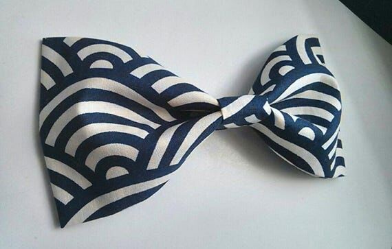 Handmade Oversized Hair Bow: Cotton Fabric Ba...