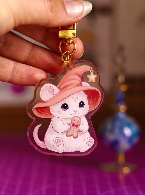 Magician mouse - Acrylic Charm Drawn by a hum...
