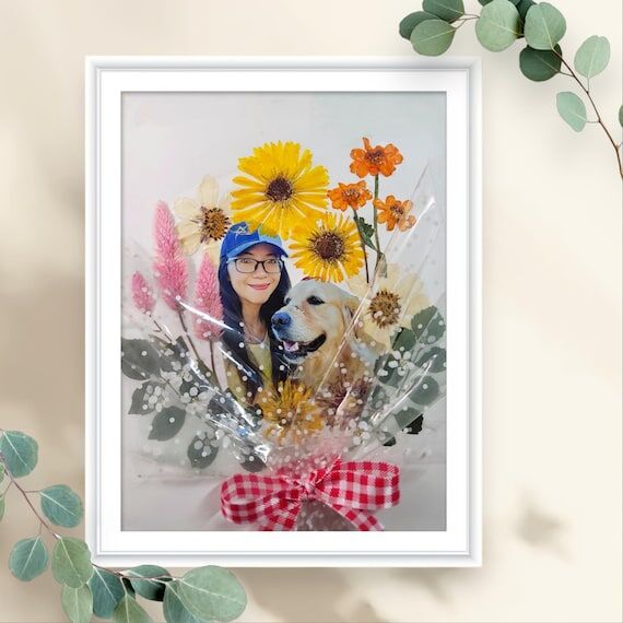 Local Pickup: Custom Pressed Flower Art Portr...