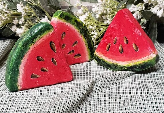Chunky Mini Watermelon Tabletop Tier Decor Ha...