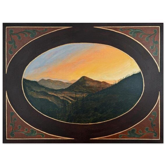 Paradise Valley Sunset Art Print | Western Mo...