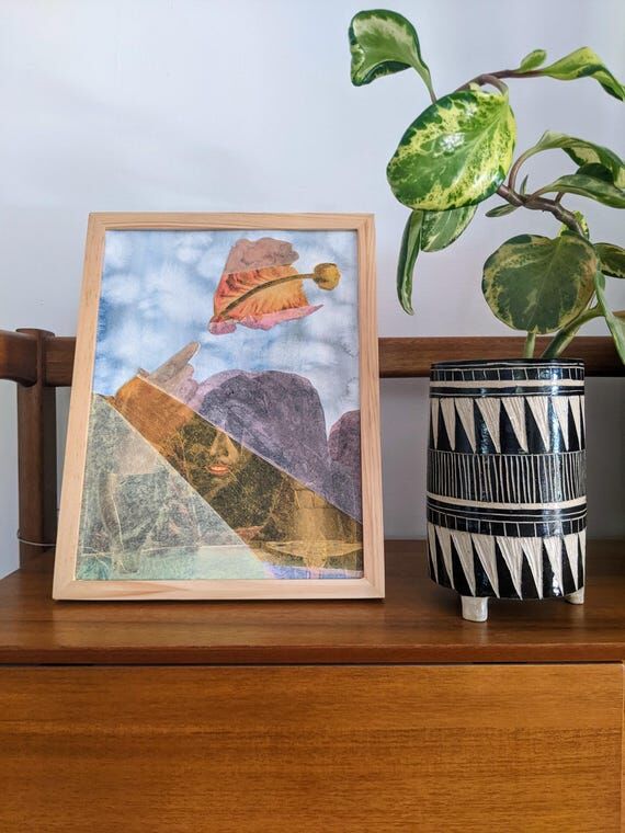 Handmade Original Artwork | Collage | Waterco...