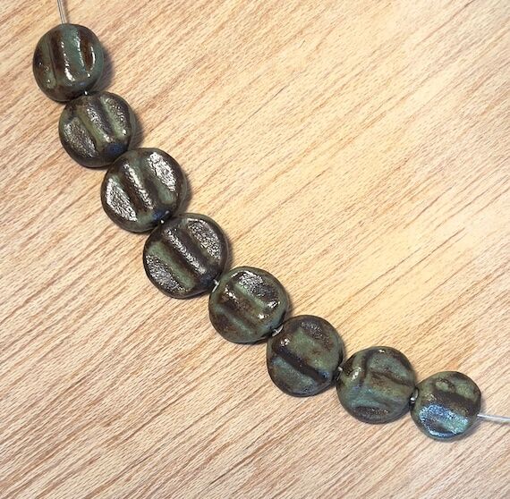ceramic beads, handmade ceramic beads, one of...