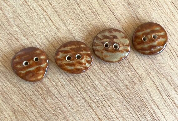 ceramic buttons, handmade ceramic buttons, on...