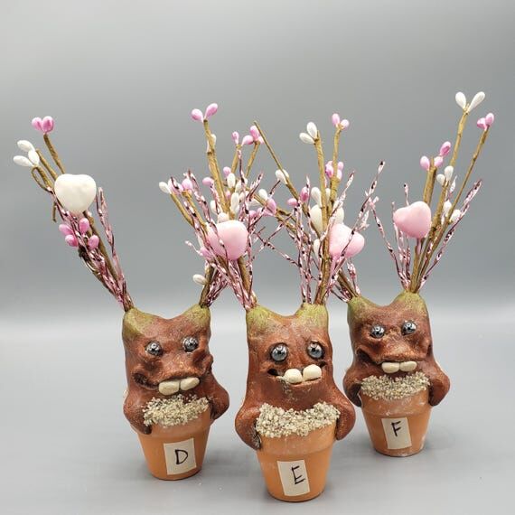 Valentine sprout mandrake sculpture houseplan...
