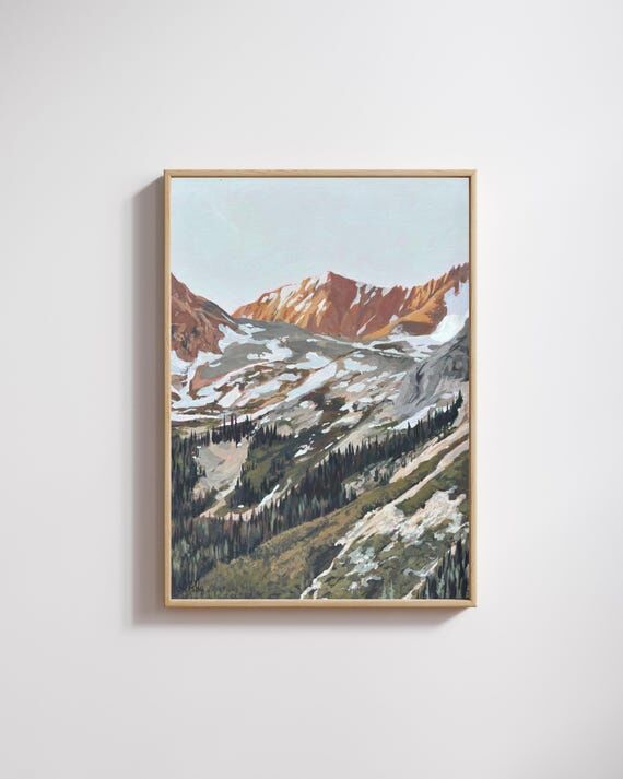 Telluride Mountain Slope // Colorado Art Prin...