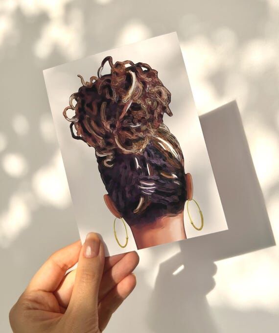 Black Woman Thank You Cards Set: Melanin Frie...