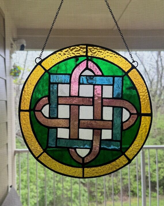 Celtic Knot Stained Glass...